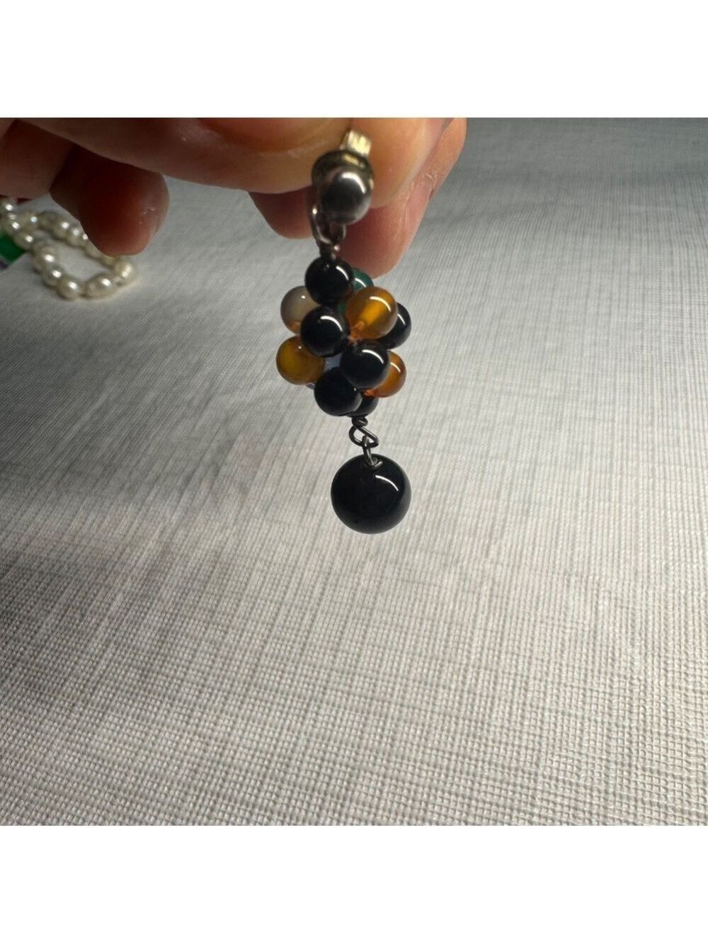 Colorful Beaded Cluster Earrings